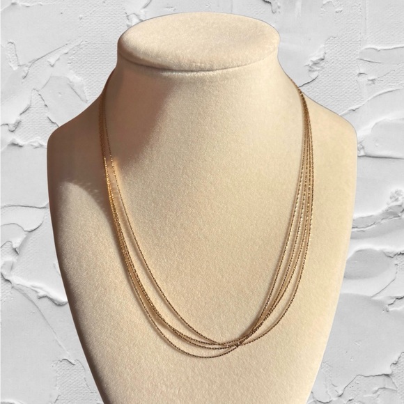 Jewelry - ✨ Gold-Tone Layered Chain Necklace | PVD Coated Stainless Steel | Adjustable ✨
